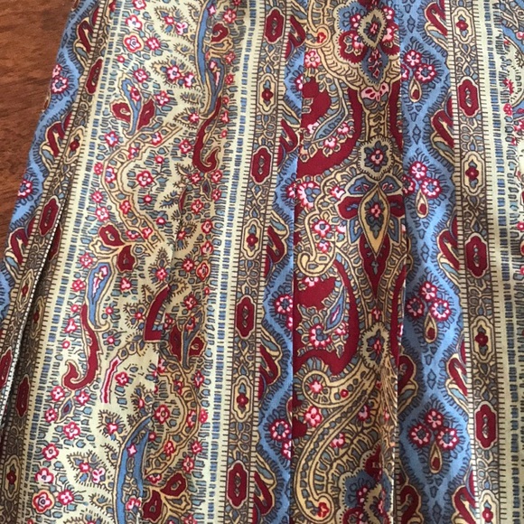 Liberté by Emanuel Printed Pleated Midi Skirt 14 - Picture 6 of 6